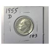 1955-D Roosevelt Dime