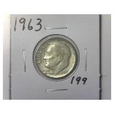 1963 Roosevelt Dime