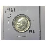 1961-D Roosevelt Dime