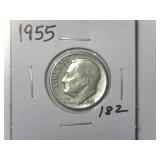 1955 Roosevelt Dime