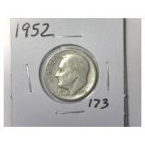 1952 Roosevelt Dime