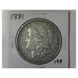 1881 Morgan Silver Dollar