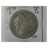 1879-s Rev of 79 Morgan Silver Dollar