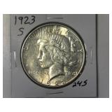 1923-S Peace Silver Dollar