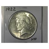 1922 Peace Silver Dollar