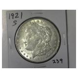 1921-S Morgan Silver Dollar