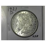 1921-D Morgan Silver Dollar