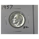 1957 Roosevelt Dime