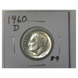 1960-D Roosevelt Dime