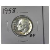 1958 Roosevelt Dime