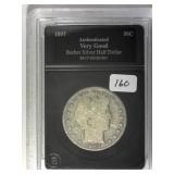 1897 Barber Half Dollar