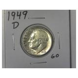 1949-D Roosevelt Dime