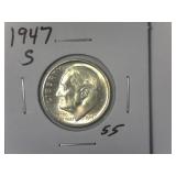 1947-S Roosevelt Dime
