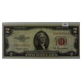 1953 A $2 Red Seal United States Note