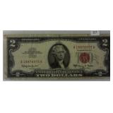 1963 A $2 Red Seal United Staes Note