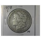 1878-S Morgan Silver Dollar