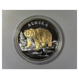 One Ounce Silver Alaska Round