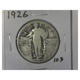 1926 Standing Liberty Quarter