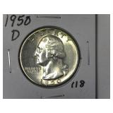 1950-D Washington Quarter