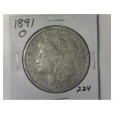 1891-O Morgan Silver Dollar