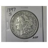1897-S Morgan Silver Dollar