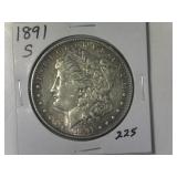 1891-S Morgan Silver Dollar