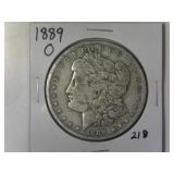 1889-O Morgan Silver Dollar