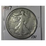 1917 Walking Liberty Half Dollar