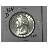 1964-D Washington Quarter