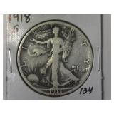 1918-S Walking Liberty Half Dollar