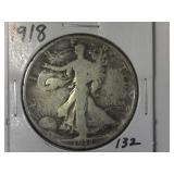 1918 Walking Liberty Half Dollar