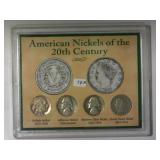 20th Century 4 Coin Nickel Set