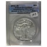 2011 (S) Anacs American Silver Eagle