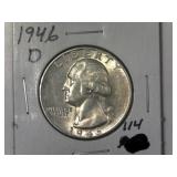 1946-D Washington Quarter