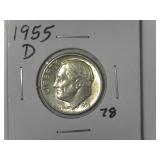 1955-D Roosevelt Dime