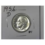 1956-D Roosevelt Dime
