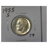 1955-S Roosevelt Dime