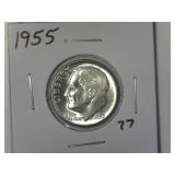 1955 Roosevelt Dime