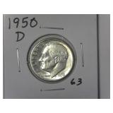 1950-D Roosevelt Dime