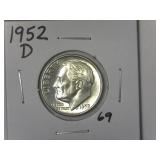 1952-D Roosevelt Dime