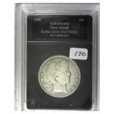1908-D Barber Half Dollar