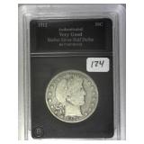 1912-D Barber Half Dollar