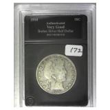 1910-S Barber Half Dollar