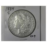 1884-S Morgan Silver Dollar