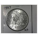 1887 Morgan Silver Dollar