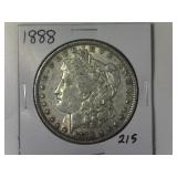 1888 Morgan Silver Dollar