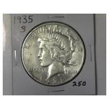 1935-S Peace Silver Dollar