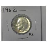 1962 Roosevelt Dime