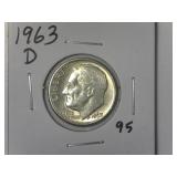 1963-D Roosevelt Dime
