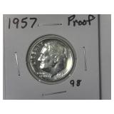 1957 Proof Roosevelt Dime